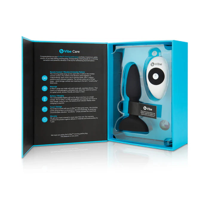 b-Vibe Rimming Petite Rotating and Vibrating Remote Control Plug
