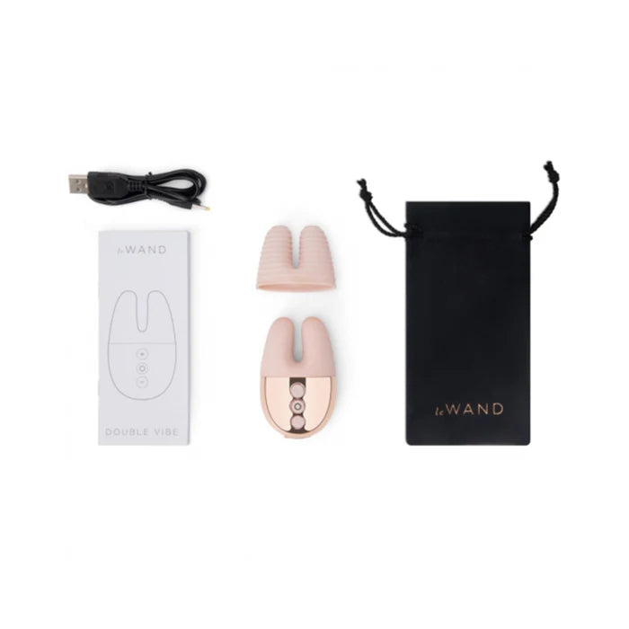 Le Wand Chrome Double Vibe Rechargeable Silicone Mini Vibrator