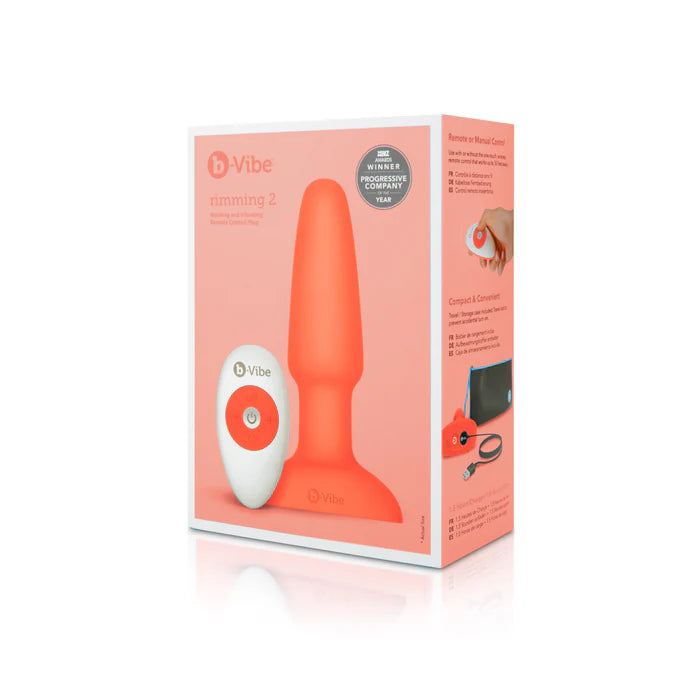 b-Vibe Rimming 2 Rotating and Vibrating Remote Control Plug