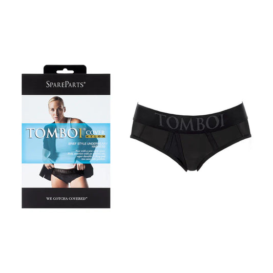 SpareParts Tomboi Cover Brief Style Underwear Harness Nylon